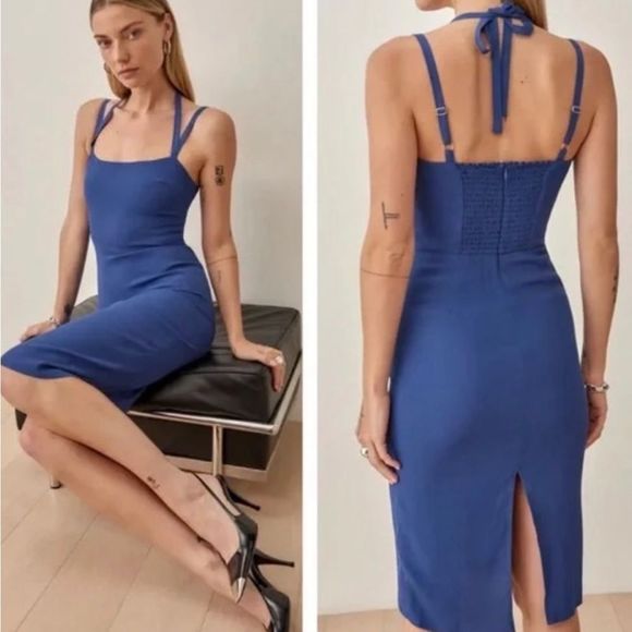 Reformation Dresses & Skirts - Reformation Skyla Dress Caspian-sz 12-NWT